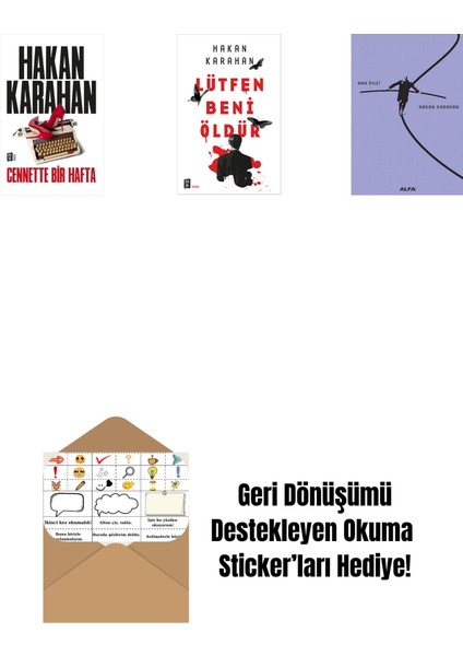 Cennette Bir Hafta + Lütfen Beni Öldür + Ama Öyle! + Okuma Sticker'ları