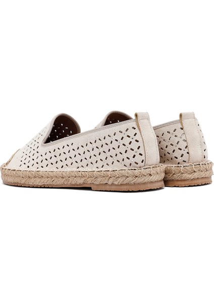 Kadın Bej Fileli Süet Espadril 25SFE402710
