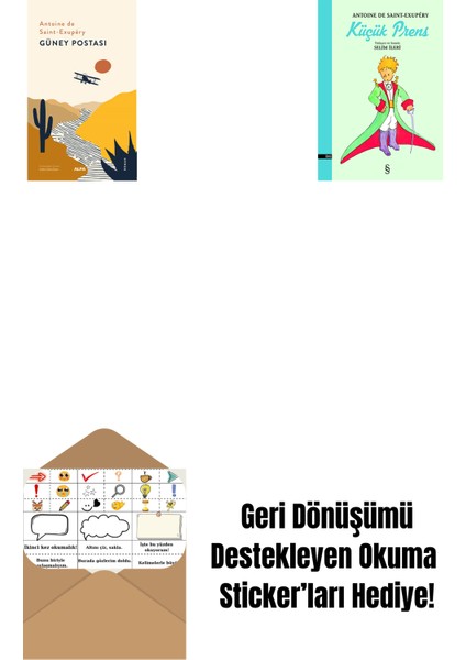 Güney Postası + Küçük Prens + Okuma Sticker'ları