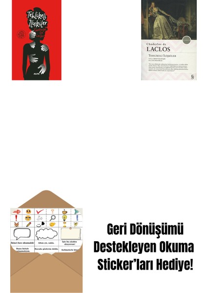 Tehlikeli Ilişkiler (Ciltli) + Tehlikeli Ilişkiler + Okuma Sticker'ları