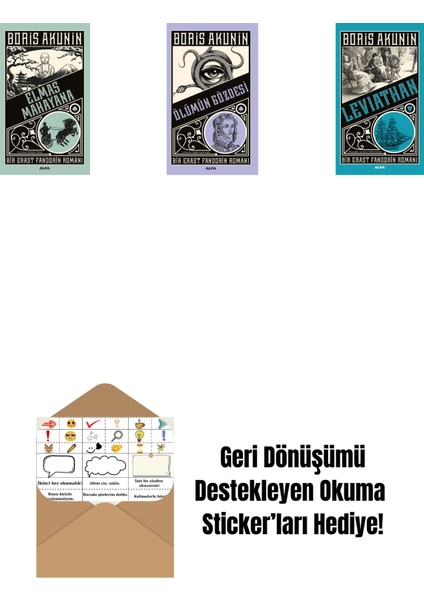 Elmas Mahayana + Ölümün Gözdesi + Leviathan + Okuma Sticker'ları