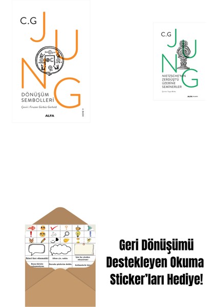 Dönüşüm Sembolleri + Nietzsche'nin Zerdüşt'ü Üzerine Seminerler (Ciltli) + Okuma Sticker'ları