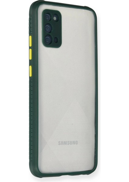 Newface Samsung Galaxy A02S Kılıf Miami Şeffaf Silikon - Koyu Yeşil fiyatları