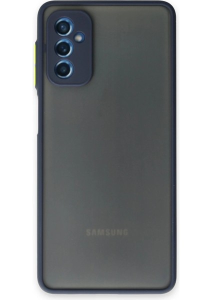 Newface Samsung Galaxy M52 5g Kılıf Montreal Silikon Kapak - Lacivert