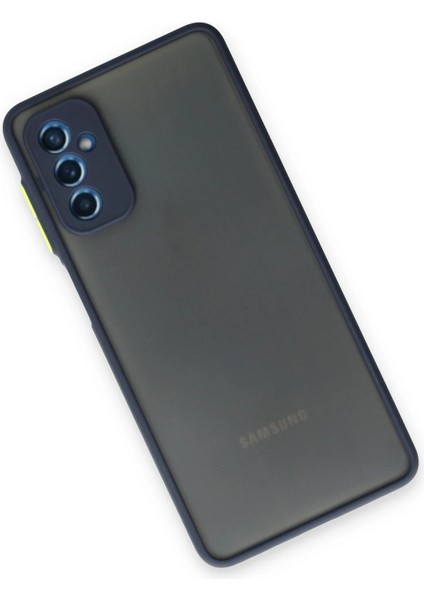 Newface Samsung Galaxy M52 5g Kılıf Montreal Silikon Kapak - Lacivert modelleri
