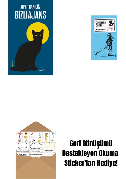 Gizliajans + Cehennem Çiçeği + Okuma Sticker'ları