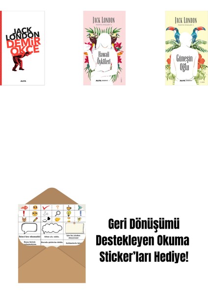 Demir Ökçe + Hawaii Öyküleri + Güneşin Oğlu + Okuma Sticker'ları