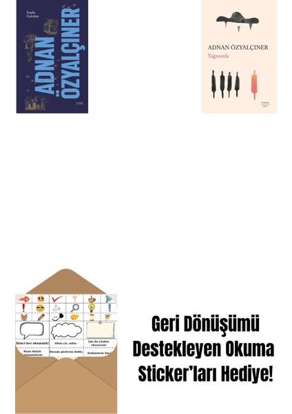 Adnan Özyalçıner - Toplu Öyküler (Ciltli) + Yağmurda + Okuma Sticker'ları