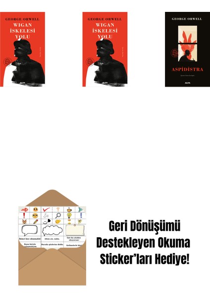 Wigan Iskelesi Yolu (Ciltli) + Wigan Iskelesi Yolu + Aspidistra + Okuma Sticker'ları
