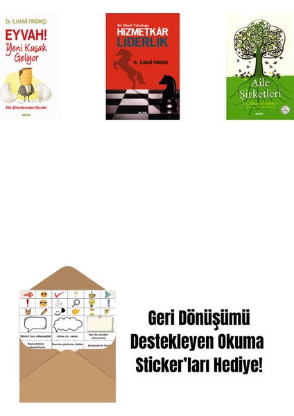 Eyvah! Yeni Kuşak Geliyor + Hizmetkar Liderlik (Cep Boy) + Aile Şirketleri + Okuma Sticker'ları