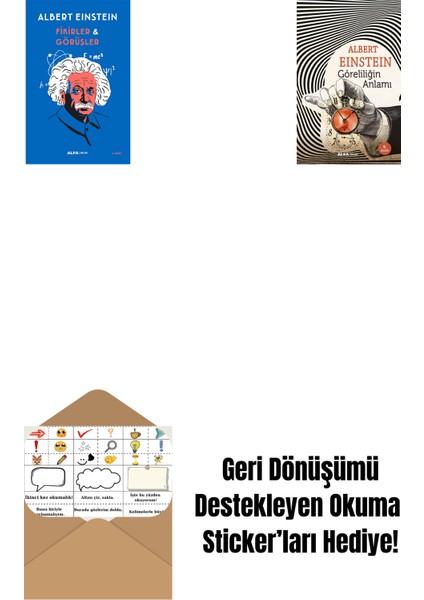 Fikirler ve Görüşler + Göreliliğin Anlamı + Okuma Sticker'ları