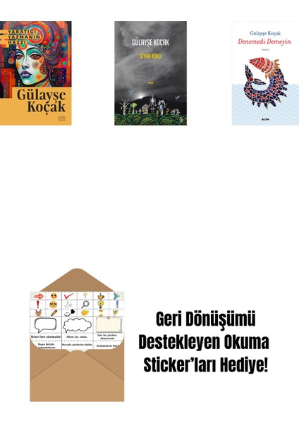 Yaratıcı Yazmanın Hazzı + Siyah Koku + Denemedi Demeyin + Okuma Sticker'ları