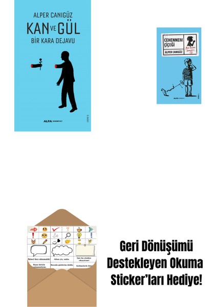 Kan ve Gül + Cehennem Çiçeği + Okuma Sticker'ları