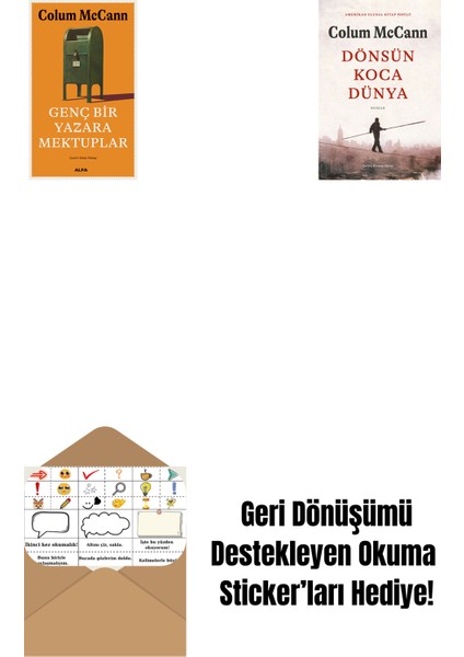 Genç Bir Yazara Mektuplar + Dönsün Koca Dünya + Okuma Sticker'ları