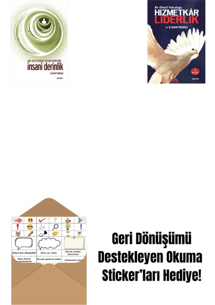 Insani Derinlik + Hizmetkâr Liderlik + Okuma Sticker'ları