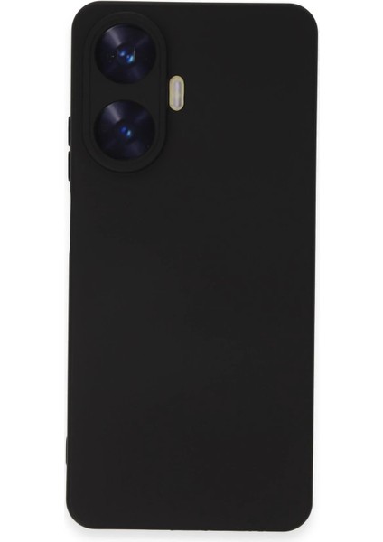 Newface Realme C55 Kılıf Nano Içi Kadife Silikon - Siyah modelleri