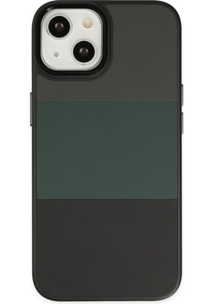 Newface iPhone 14 Plus Kılıf King Kapak - Gri-Siyah