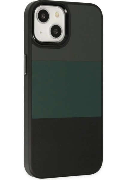 Newface iPhone 14 Plus Kılıf King Kapak - Gri-Siyah