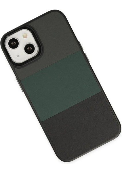 Newface iPhone 14 Plus Kılıf King Kapak - Gri-Siyah