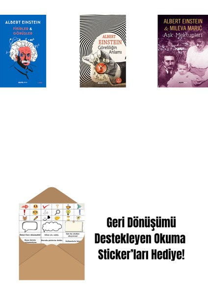 Fikirler ve Görüşler + Göreliliğin Anlamı + Aşk Mektupları + Okuma Sticker'ları