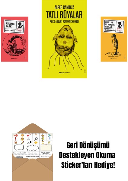 Kıyamet Park + Tatlı Rüyalar + Oğullar ve Rencide Ruhlar + Okuma Sticker'ları