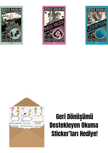 Elmas Mahayana + Maça Valesi + Leviathan + Okuma Sticker'ları