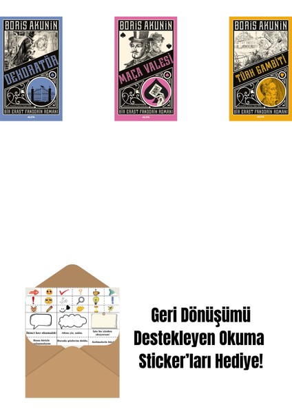 Dekoratör + Maça Valesi + Türk Gambiti + Okuma Sticker'ları