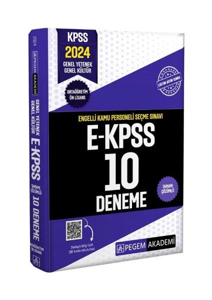 2024 E-Kpss Tamamı Çözümlü 10 Deneme (Ortaöğretim-Önlisans)
