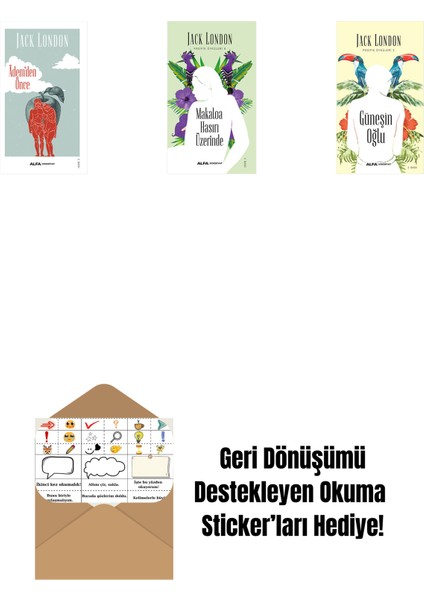 Âdem'den Önce + Makaloa Hasırı Üzerinde + Güneşin Oğlu + Okuma Sticker'ları