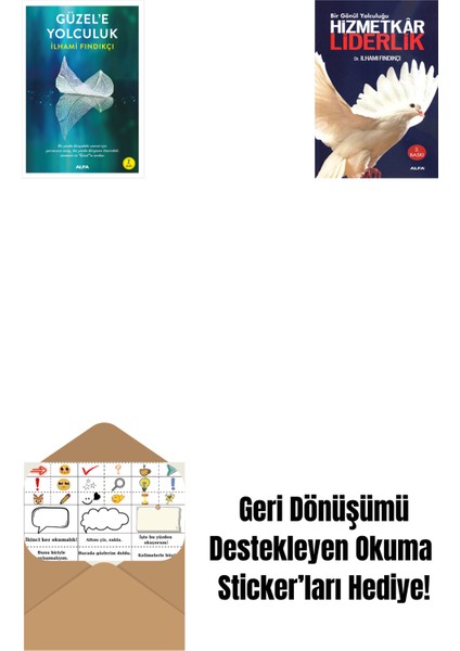Güzel'e Yolculuk + Hizmetkâr Liderlik + Okuma Sticker'ları