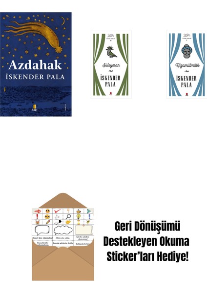 Azdahak + Süleyman (Ciltli) + Nizamülmülk (Ciltli) + Okuma Sticker'ları