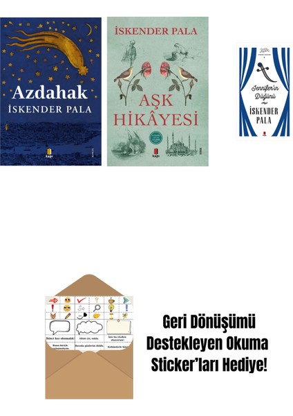 Azdahak + Aşk Hikâyesi + Jennifer’ın Düğünü (Ciltli) + Okuma Sticker'ları