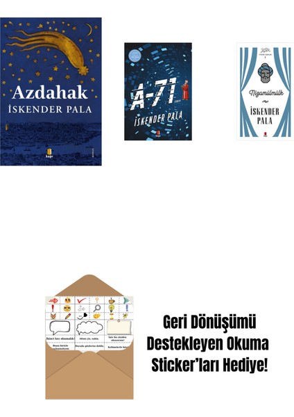 Azdahak + A-71 + Nizamülmülk (Ciltli) + Okuma Sticker'ları