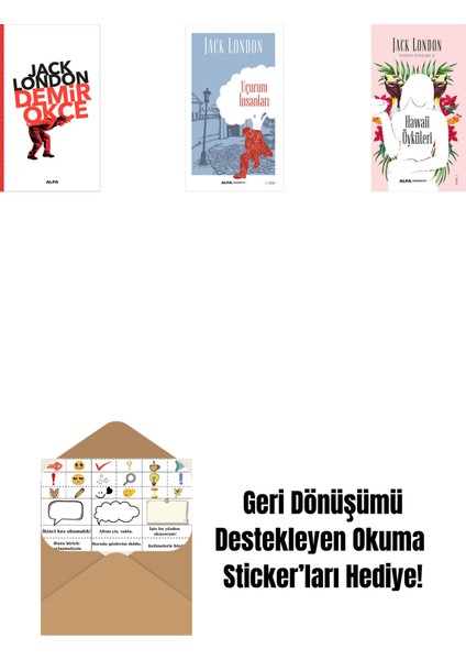 Demir Ökçe + Uçurum Insanları + Hawaii Öyküleri + Okuma Sticker'ları