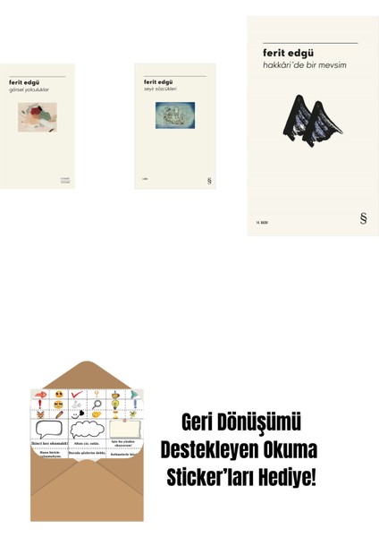 Görsel Yolculuklar + Seyir Sözcükleri + Hakkâri'de Bir Mevsim + Okuma Sticker'ları