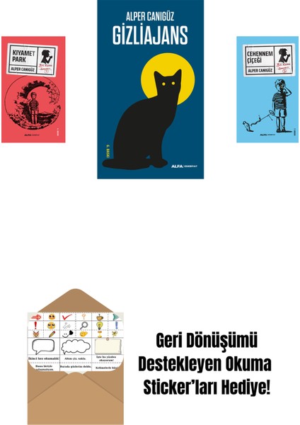 Kıyamet Park + Gizliajans + Cehennem Çiçeği + Okuma Sticker'ları
