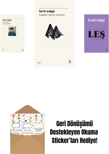 Van Gogh - Yüz Yıl Sonra + Hakkâri'de Bir Mevsim + Leş (Bez Ciltli) + Okuma Sticker'ları