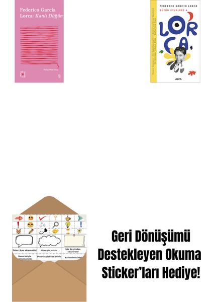 Everest Açıkhava 8 - Kanlı Düğün + Lorca Bütün Oyunları 4 + Okuma Sticker'ları