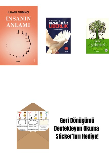 Insanın Anlamı + Hizmetkâr Liderlik + Aile Şirketleri + Okuma Sticker'ları