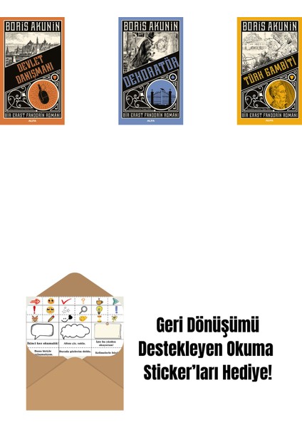 Devlet Danışmanı + Dekoratör + Türk Gambiti + Okuma Sticker'ları