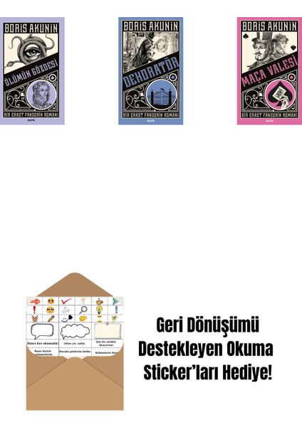 Ölümün Gözdesi + Dekoratör + Maça Valesi + Okuma Sticker'ları