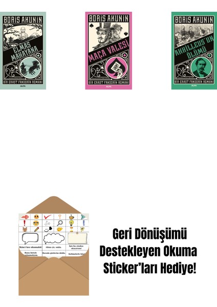 Elmas Mahayana + Maça Valesi + Ahhilleus’un Ölümü + Okuma Sticker'ları
