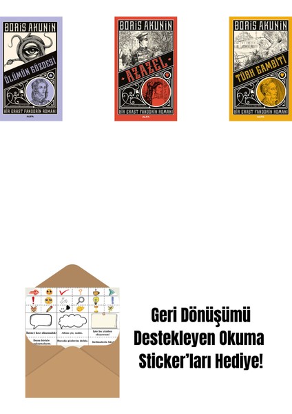 Ölümün Gözdesi + Azazel + Türk Gambiti + Okuma Sticker'ları