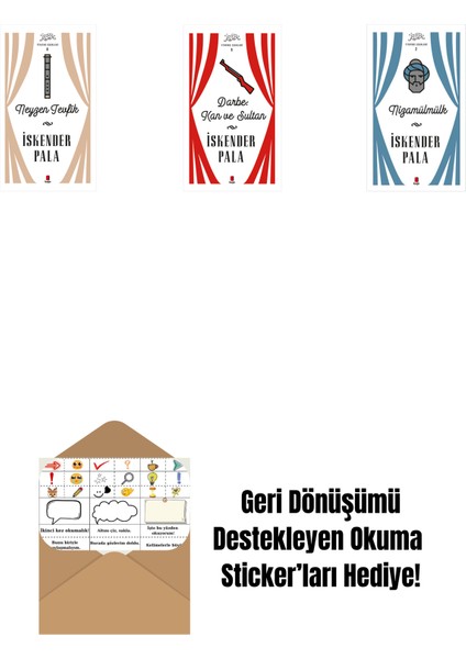 Neyzen Tevfik (Ciltli) + Darbe: Kan ve Sultan (Ciltli) + Nizamülmülk (Ciltli) + Okuma Sticker'ları