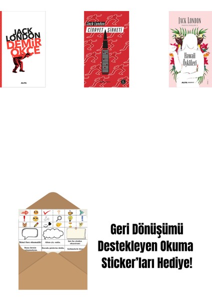 Demir Ökçe + Cinayet Şirketi + Hawaii Öyküleri + Okuma Sticker'ları