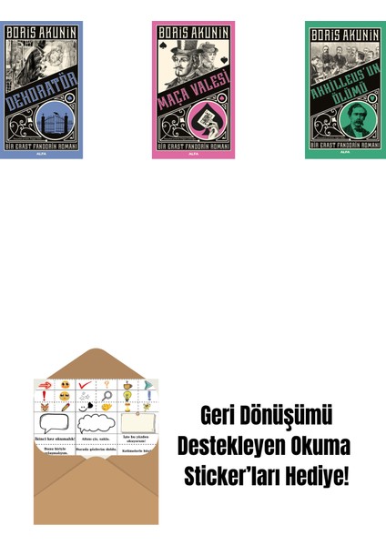 Dekoratör + Maça Valesi + Ahhilleus’un Ölümü + Okuma Sticker'ları