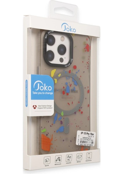 Joko iPhone 14 Pro Colorful Magsafe Kapak - Derin Mor