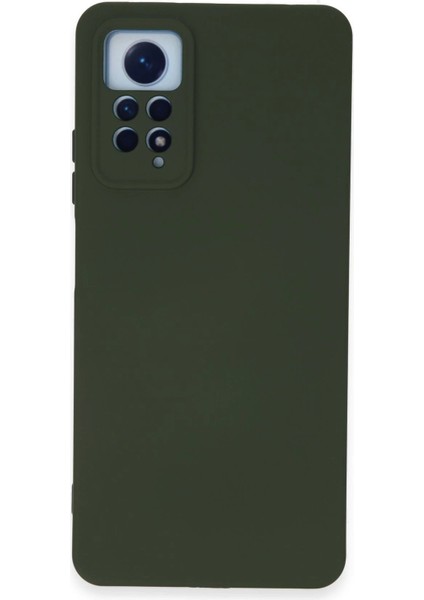 Newface Xiaomi Redmi Note 12 Pro 4g Kılıf Nano Içi Kadife Silikon - Koyu Yeşil