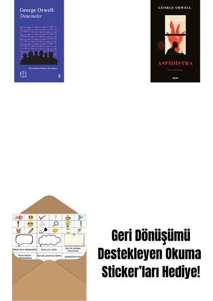 Everest Açıkhava 24 - Denemeler + Aspidistra (Ciltli) + Okuma Sticker'ları