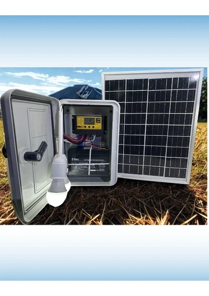 Çoban ve Hayvancılıkla Uğraşanlar Için Taşınabilir Güneş Enerjili Aydınlatma ve Telefon Şarj Seti
